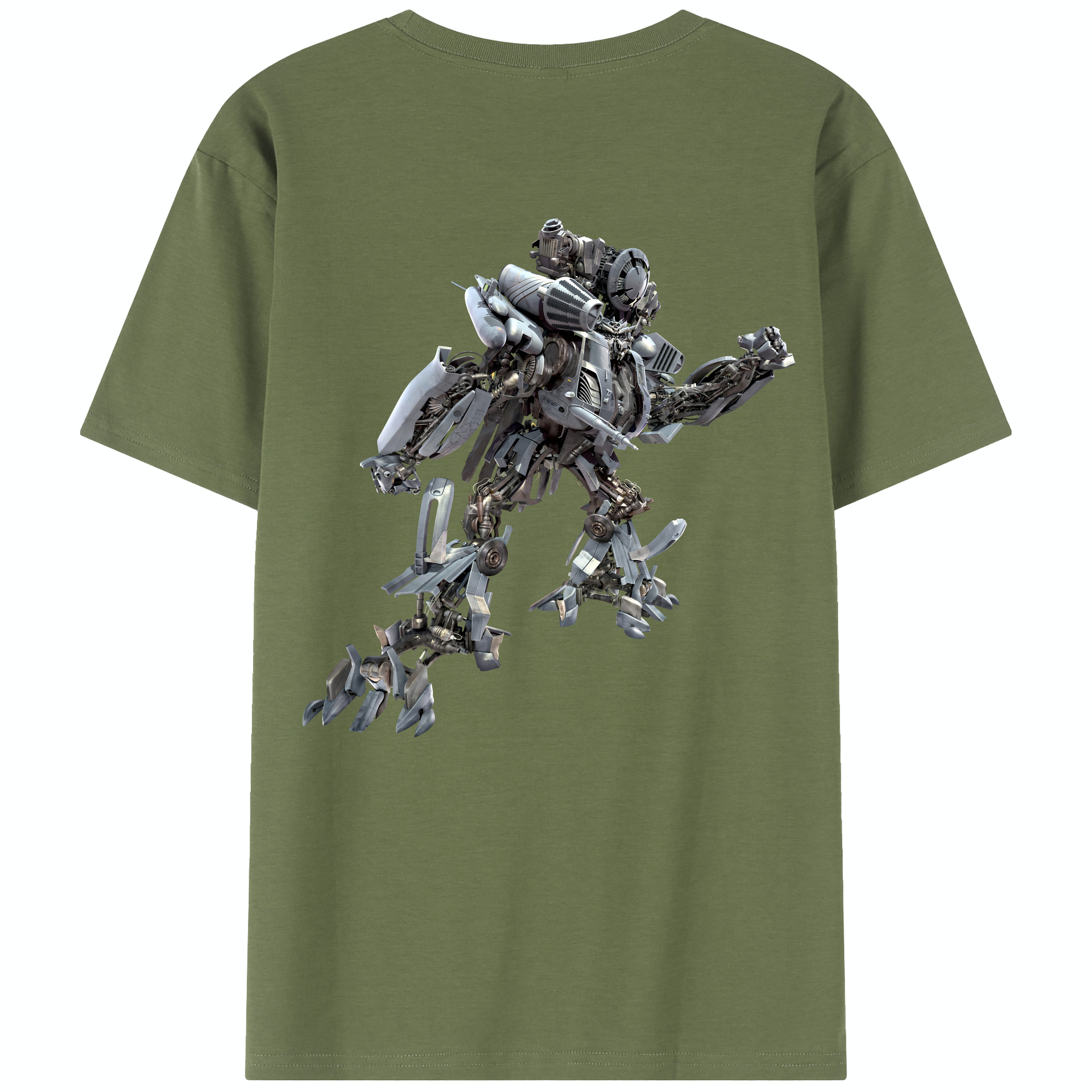 （画像用） Transformers トランスフォーマー 綿100％半袖Tシャツ（背面プリント）